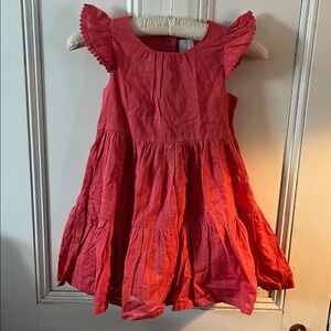 Joie Red Kids Sundress with Ruffle Sleeves